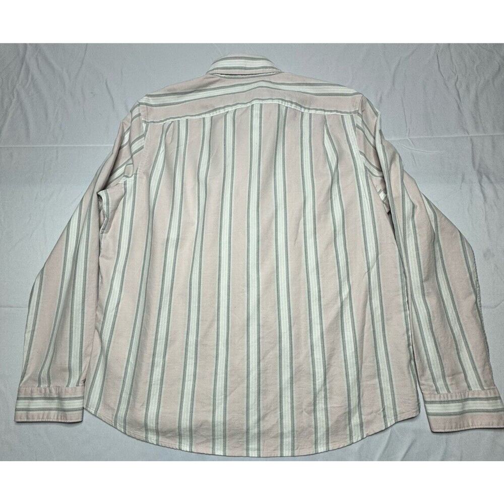 Express Men's Long Sleeve Pink Stiped Button Up Shirt - Size L* - Picture 2 of 5